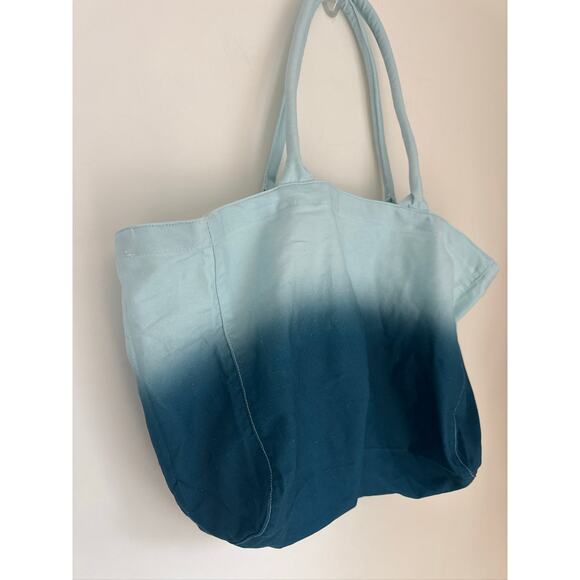 Athleta Ombre Cotton Canvas Tote Bag - Blue Ombre (One Size) - Picture 6 of 7